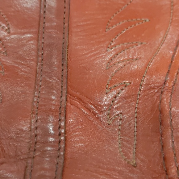 Dexter vintage leather cowboy boots fits a  8.5 - Picture 6 of 8